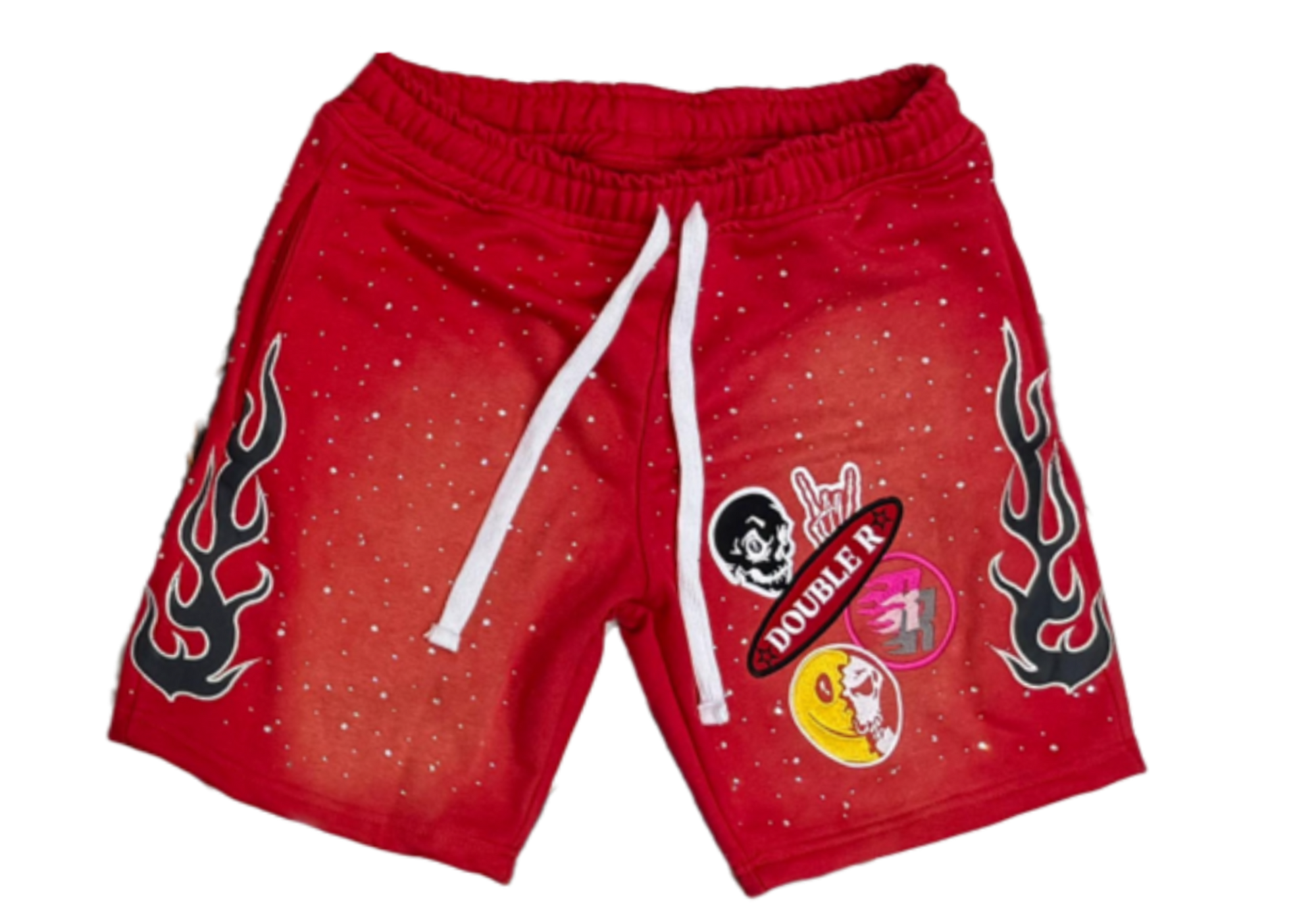 Rhinestone “DR” shorts