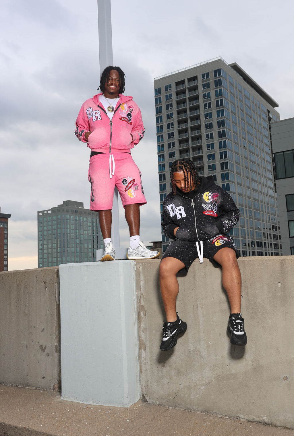 DOUBLER PATCH RHINESTONE SHORTS