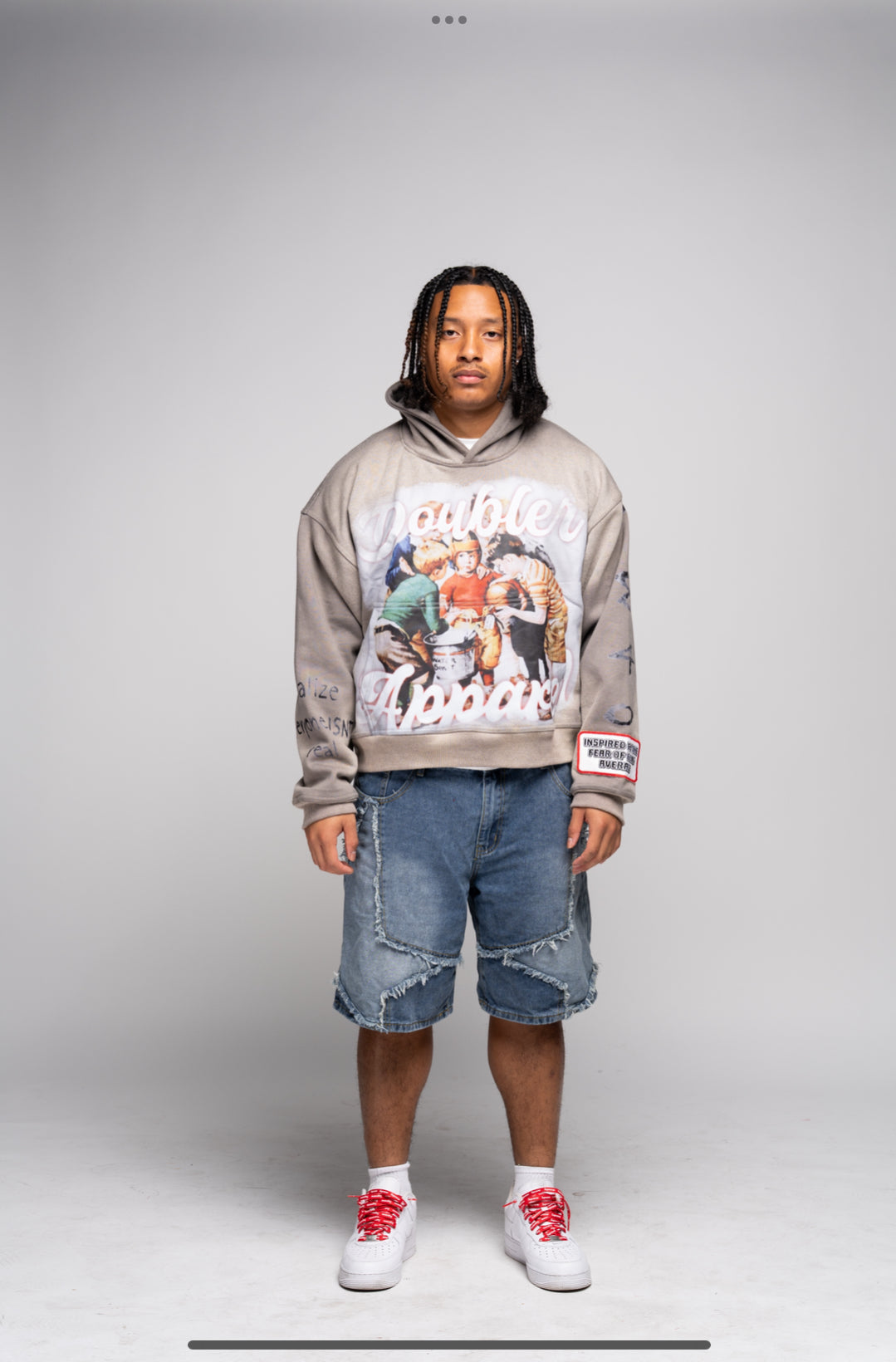 FEAR OF BEING AVERAGE VINTAGE HOODIE