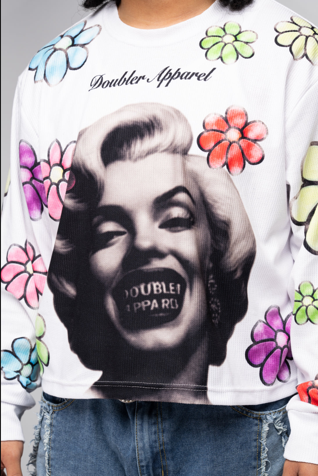 Marilyn Monroe flower long sleeve
