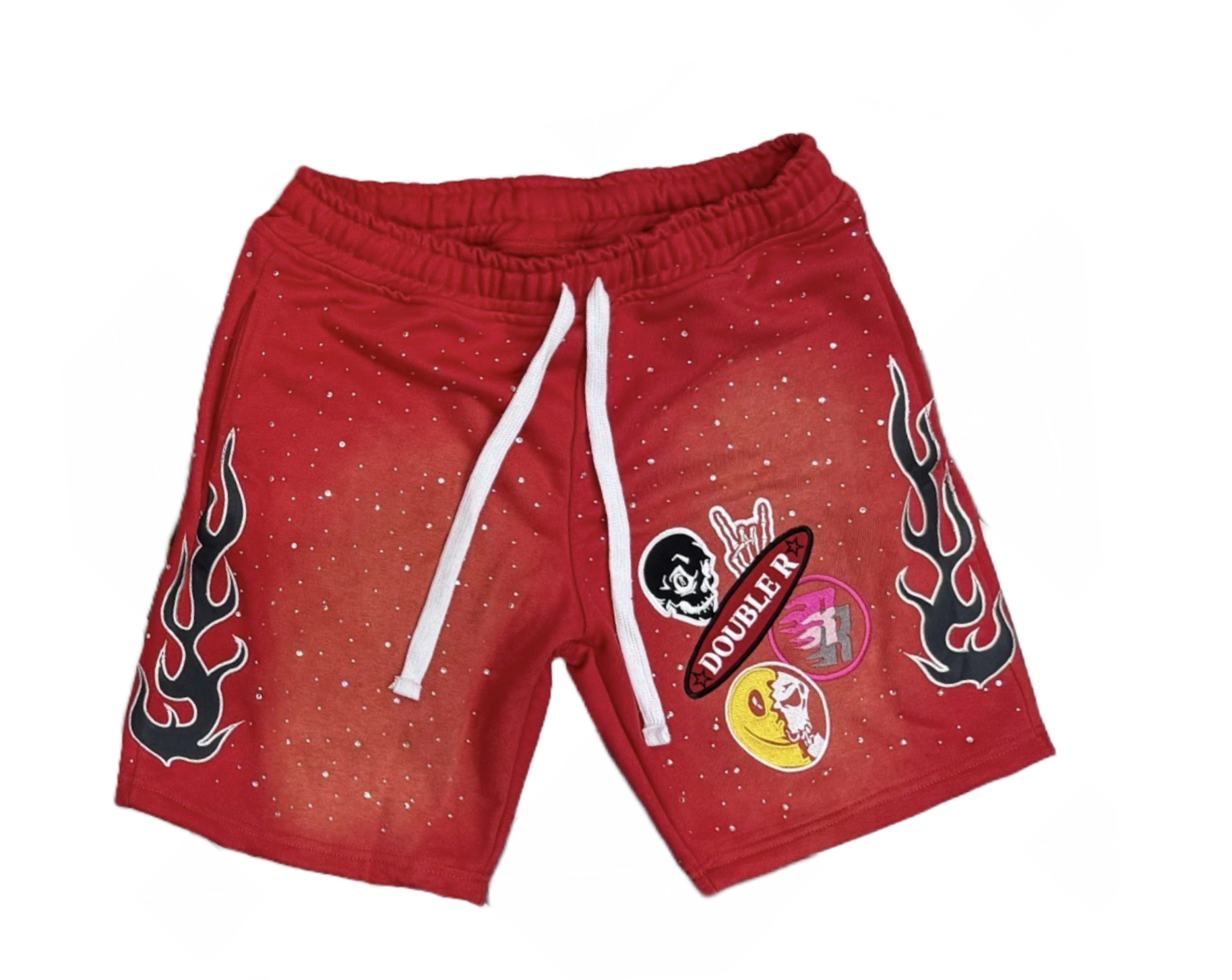 DOUBLER PATCH RHINESTONE SHORTS