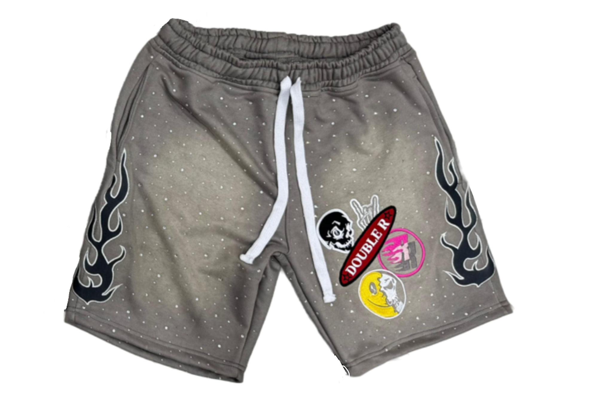 Rhinestone “DR” shorts