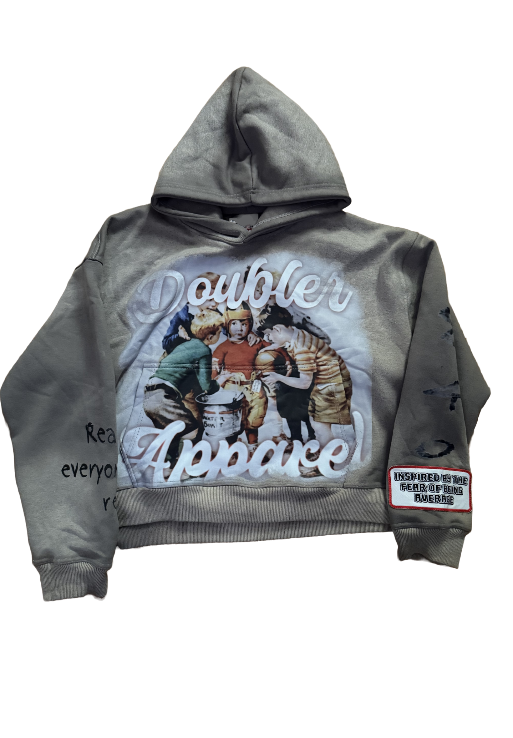 “Double R Apparel” fear of being average vintage hoodie